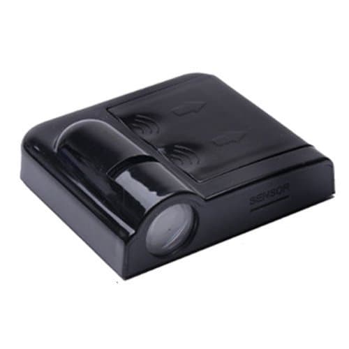 VOKUA Wireless Car Door LED Projector Light,Universal Pack of 2Pcs Courtesy Welcome Logo Shadow Ghost Light Laser Projector Magnet Sensor Lamps Kit for Transformers AUTOBOTS Black (Blue bat batman)