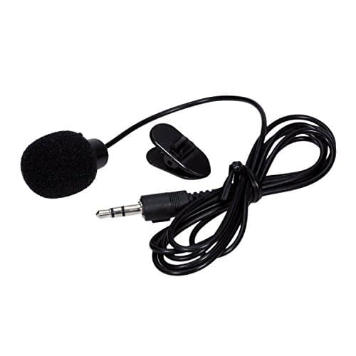 MuZuZi 2x 3.5mm Mini Lapel Microphone for Computer Clip on Pocket Microphone Hands-Free