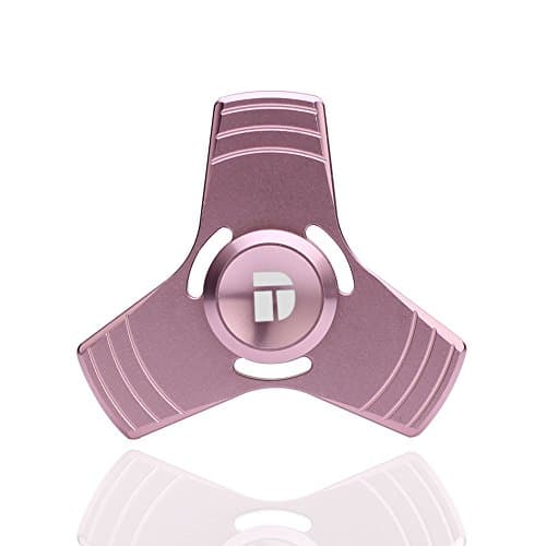3D Figit Spinner Toy DolTech Aluminium alloy High Speed Table & Hand Spinner EDC Focus Toy Relieve Stress, Anxiety, ADHD, and Boredom (Rosegold)