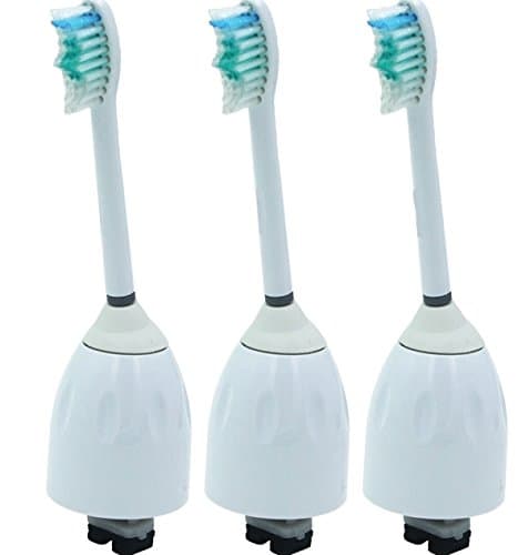Philips Sonicare E Series Toothbrush- Generic Replacement Brush Heads Fits: Essence, Xtreme, Elite and Advance (3-pack)