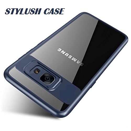 STYLUSH Clear Back Complete Lens Protector Case Cover for Samsung Galaxy J5 Prime - Blue AUTO Focus (Blue)