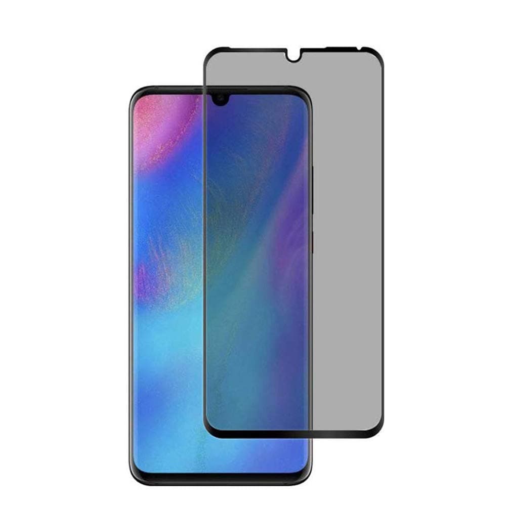 for P30 Pro Screen Protector Privacy, 2pcs 3D Curved Full Cover Anti Spy Tempered Glass for Huawei P30 Pro Screen Protector Protective Film, Case Friendly, Anti- Scratch