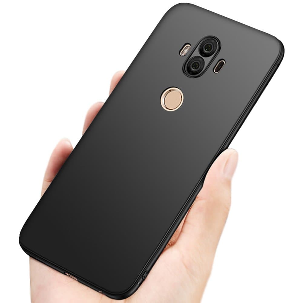 Vooway Black Slim Soft TPU Silicone Case Thin Cover + Screen Protector For Huawei Mate 10 Pro (6.0") MS50124