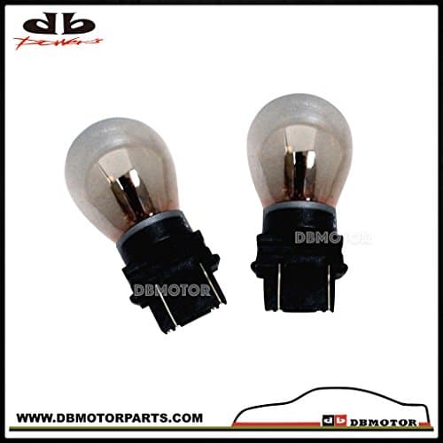 DBMOTOR - T25 / 3157 Silver Chrome Lightbulb - Amber (Pair)