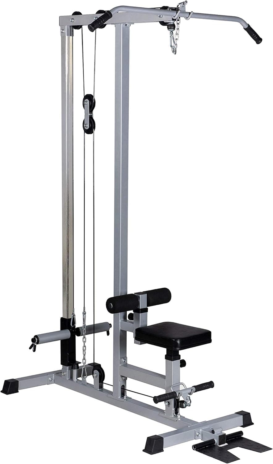 LAT Pull Down Machine Low Row Cable Fitness Exercise Body Workout Strength Training Bar Machine