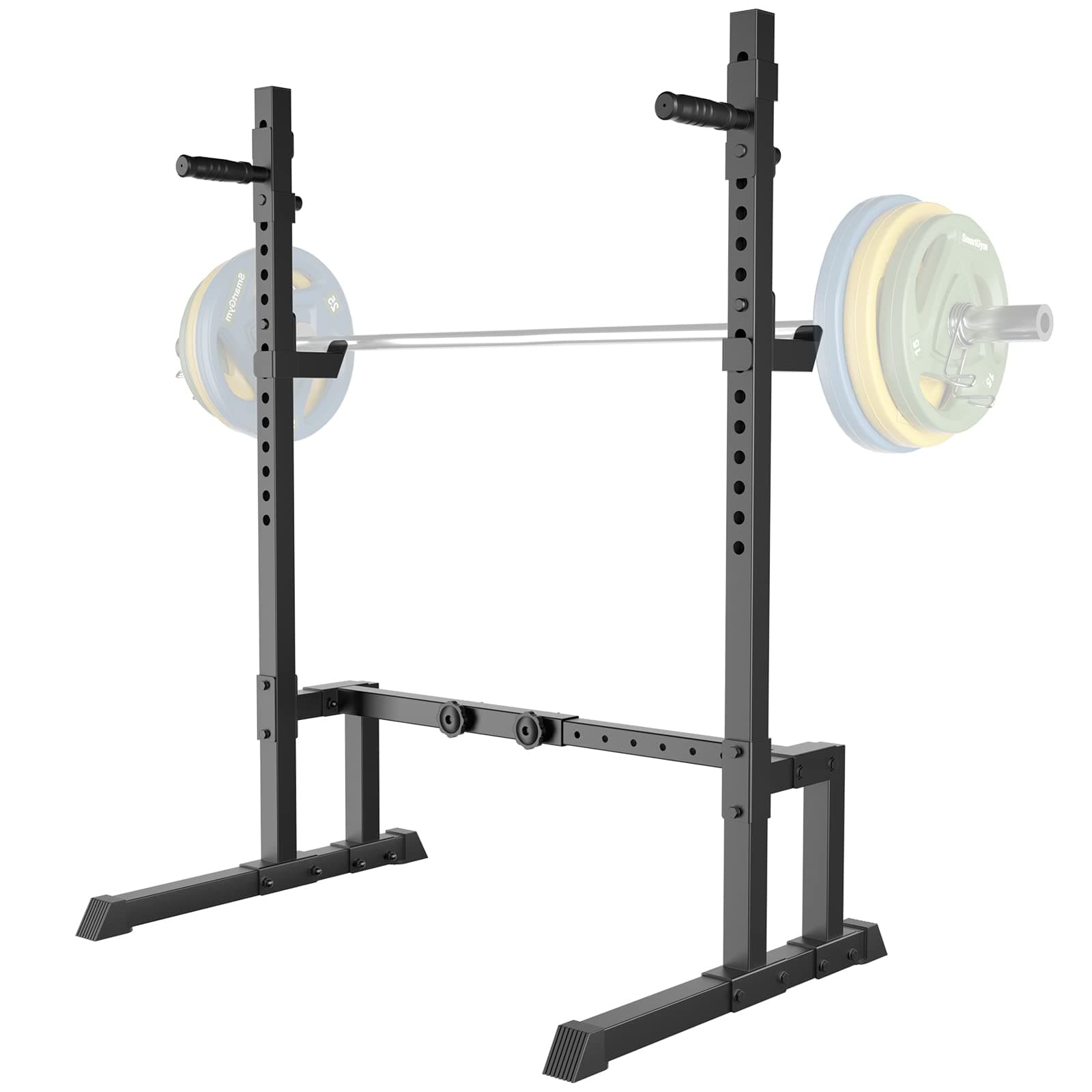 Uboway Barbell Rack Squat Stand Adjustable Bench Press Rack 550LBS Max Load Multi-Function Weight Lifting Home Gym Fitness
