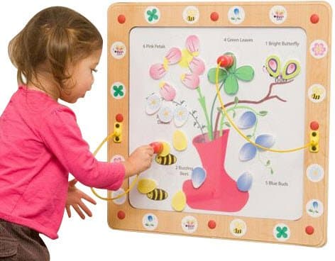 Flowers and Bees Magnetic Wall Game