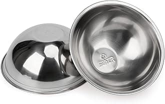 Super Design 2PCS Replacement Stainless Steel Bowls, Match Inner Bowls for Mess Free Slanted Dog Cat Bowl, Tilted Angle Bulldog Bowl Pet Feeder, Easier to Reach Food M