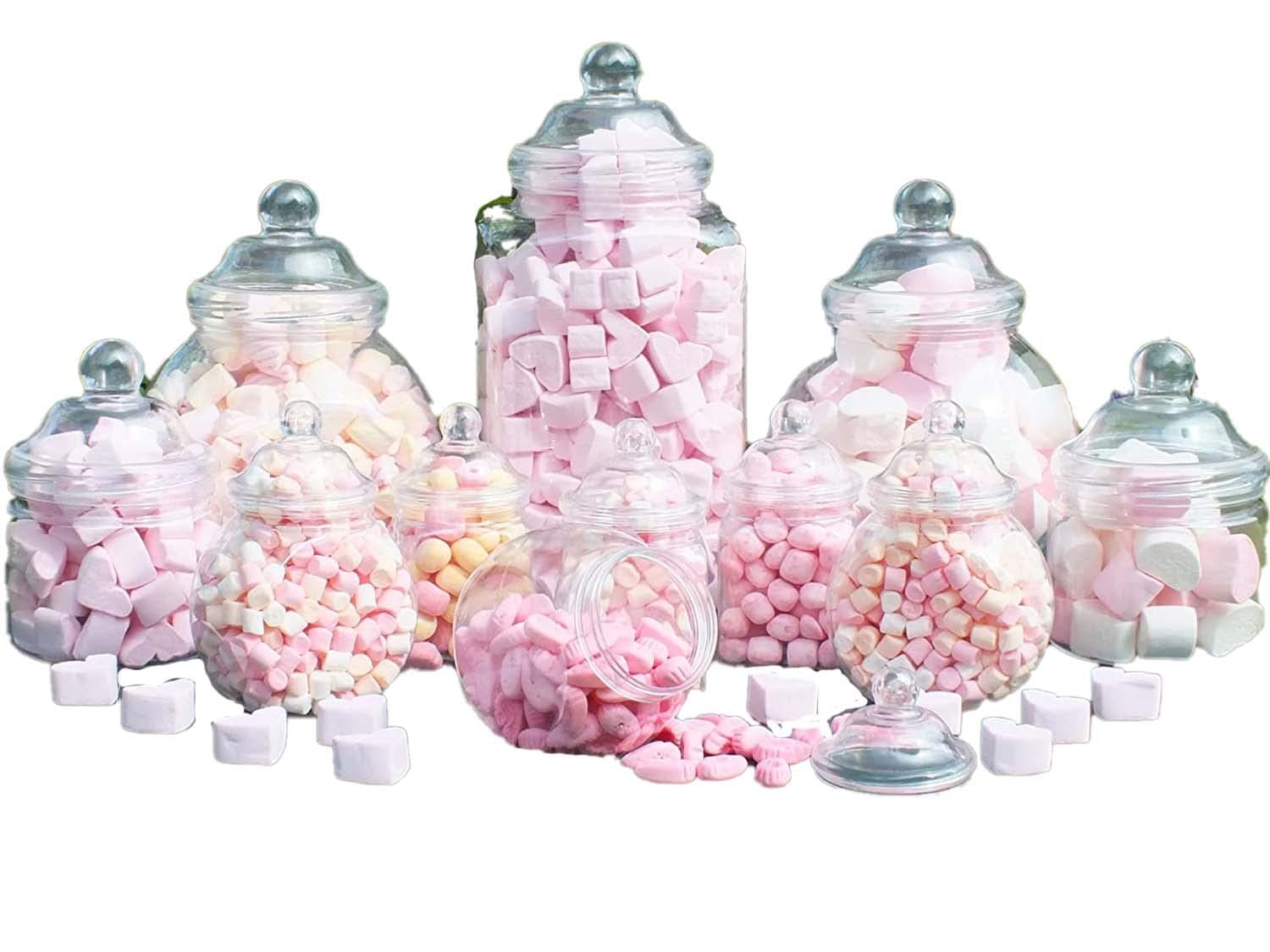 Plastic Jar Party Pack-12 Assorted Jars