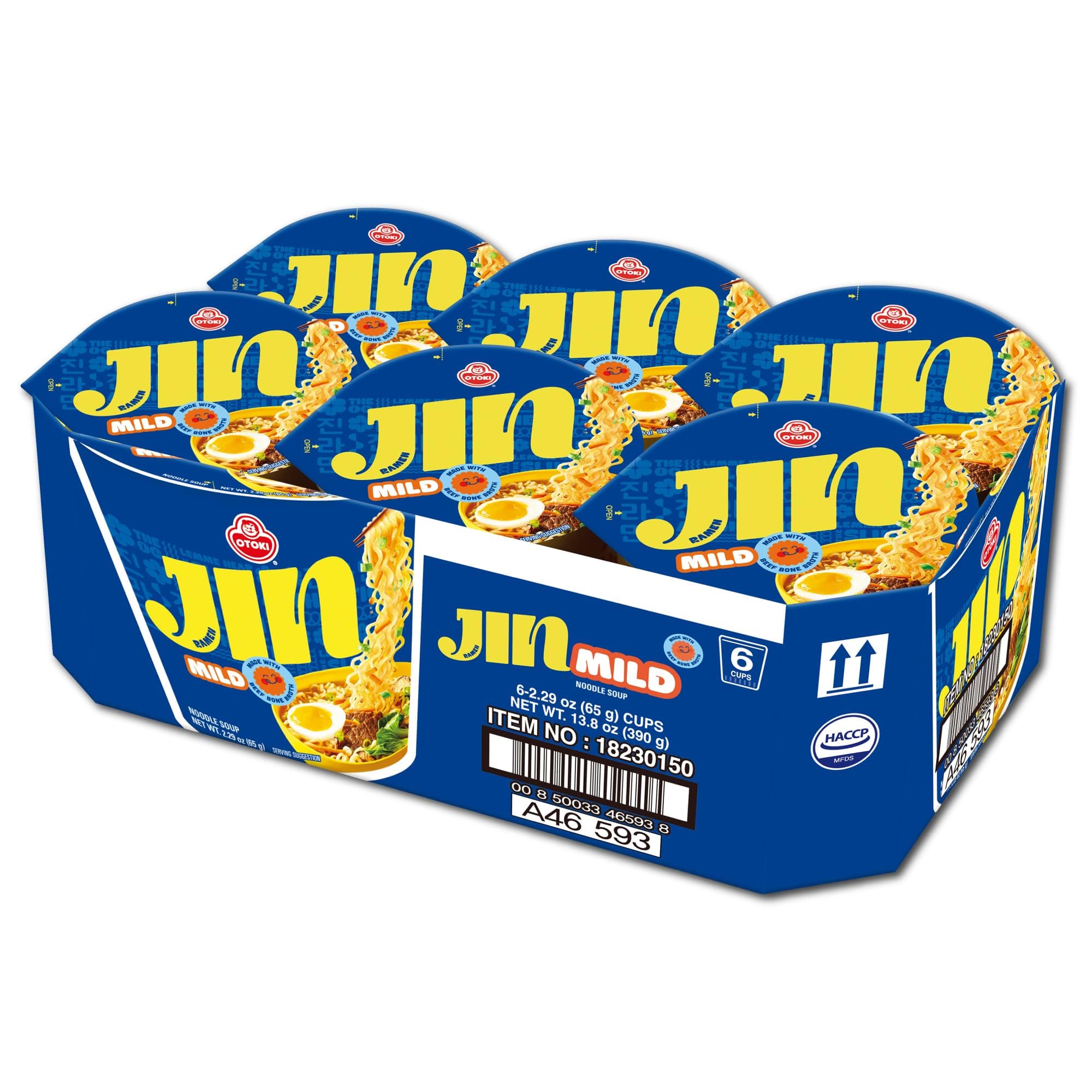 Ottogi Ottogi Jin Ramen Mild Noodle Cup, 65 gm