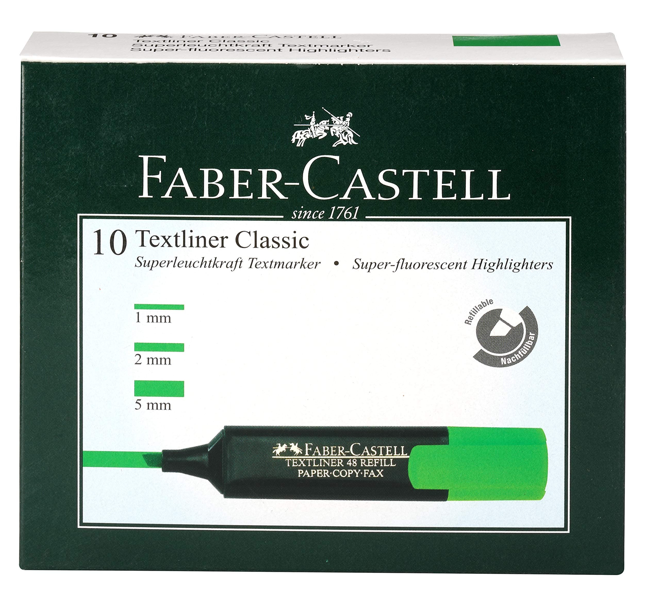 Textliner - Pack of 10 (Green)